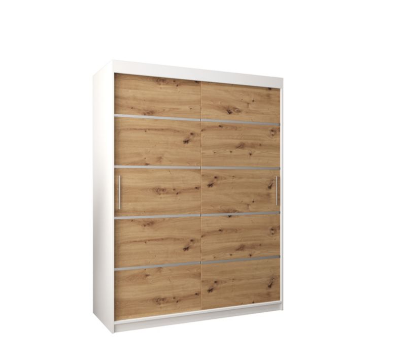 Szafa przesuwna Garderoba Abiks Verona 1 150 biały + artisan 1 szt.