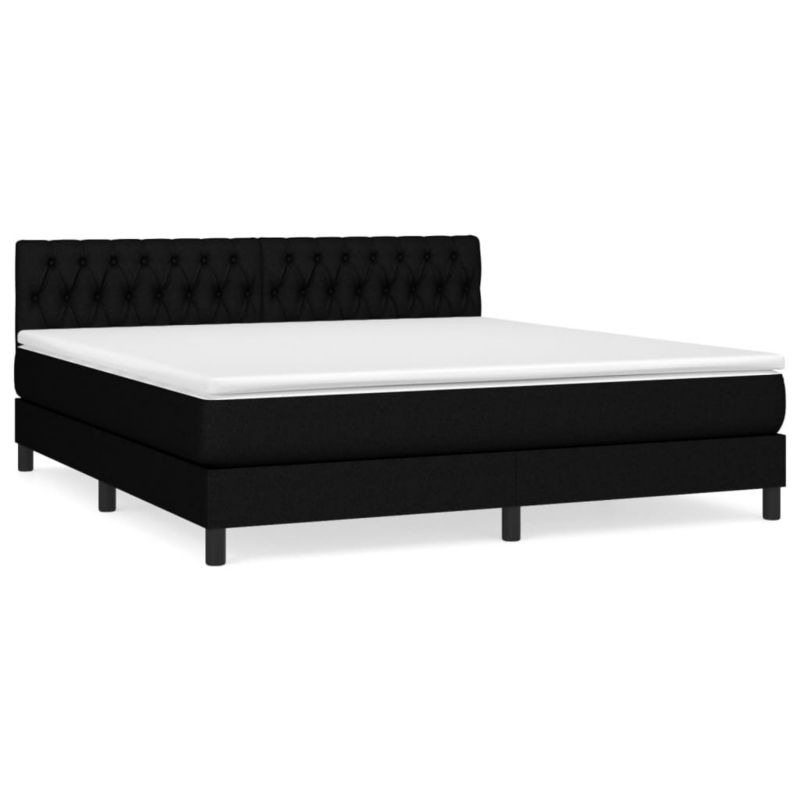 Łóżko kontynentalne WaszeMeble 180x200 cm czarne WM-3140315 1 szt.