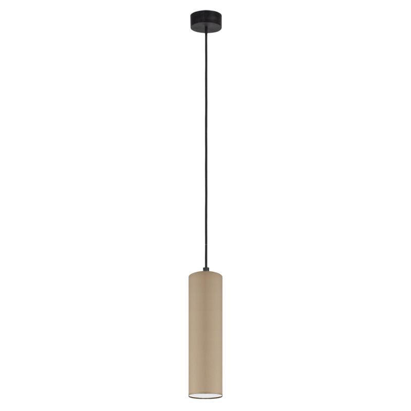 Lampa wisząca zwis Volta Light Factory żyrandol sufitowa z abażurem tuba Cappuccino FINE Z1 1szt.