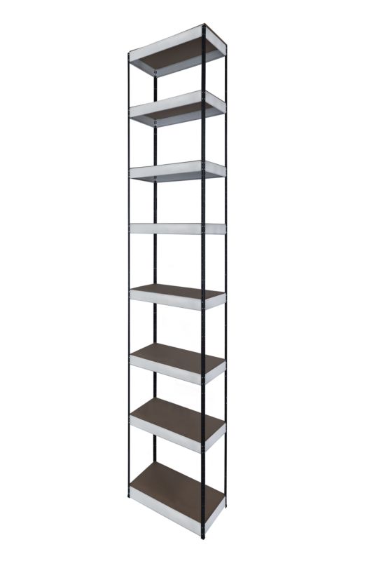 Regał metalowy MODO24 magazynowy grafitowo-biały helios 270x60x60cm 8 półek po 175 kg 1 szt.