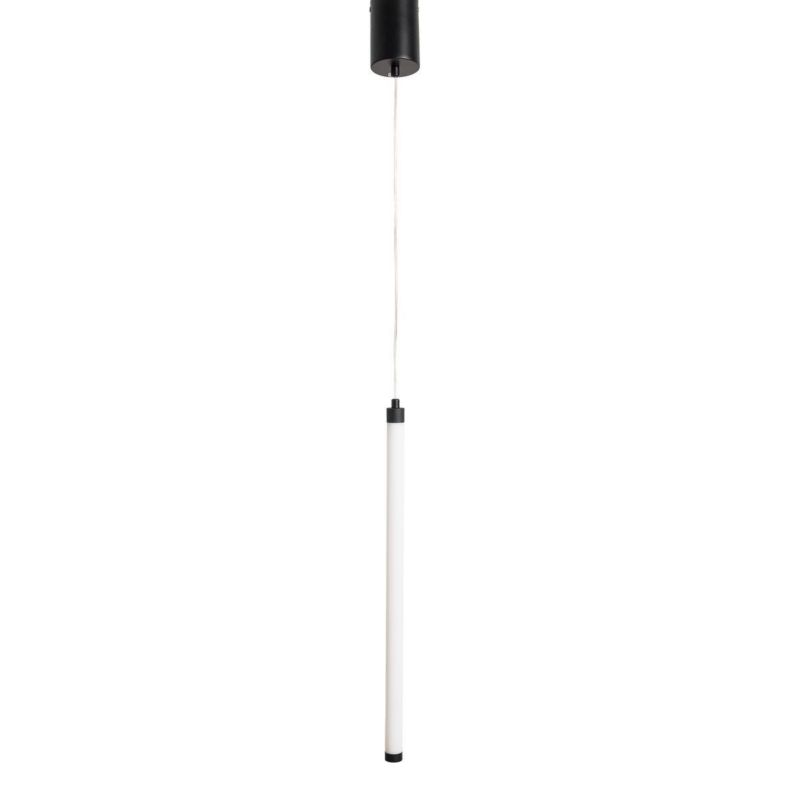 Lampa wisząca Abigali Cilinder 4462 biało-czarna minimalistyczna wbudowany LED 16W 1 szt.