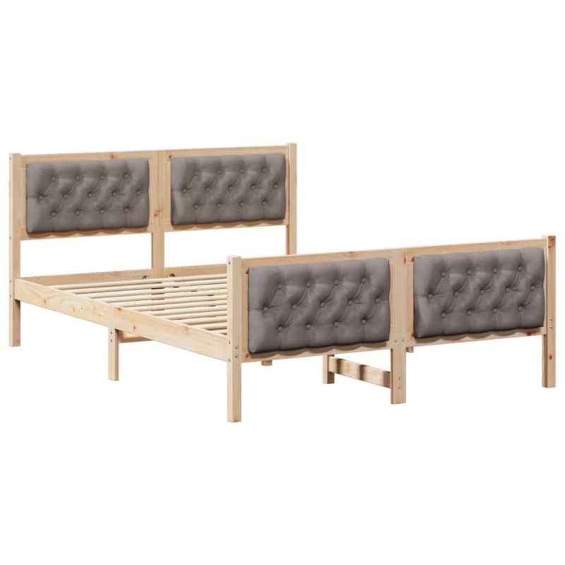 Łóżko Drewniane WaszeMeble 140x190 cm Brązowe WM-3394296 1 szt.