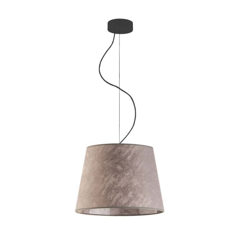 Lampa wisząca zwis Volta Light Factory żyrandol sufitowa z abażurami stożek Beton COSMO 1szt.