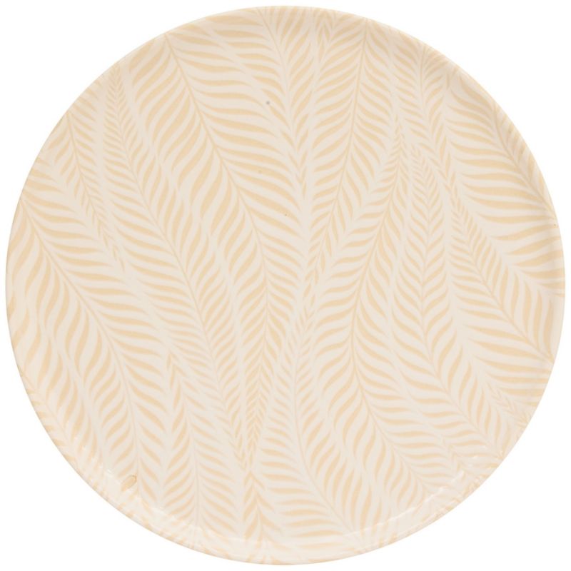 Talerz obiadowy Gina Secret de Gourmet kremowy ceramiczny 28 cm 6 szt.