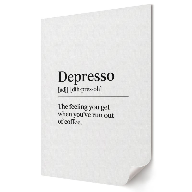 Plakat na płótnie Wallfluent Format A2 Depresso definicja Artysta Weronika Ostrowska 1 szt.