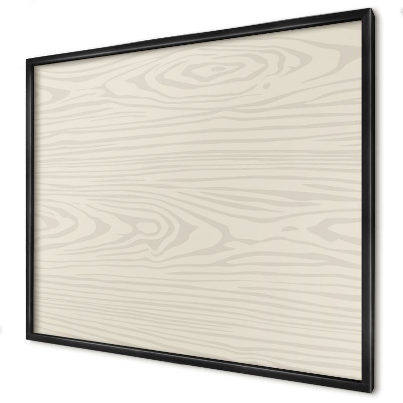 Tablica magnetyczna do salonu Wallfluent 80x60 Drewniane słoje w czarnej ramie 1szt