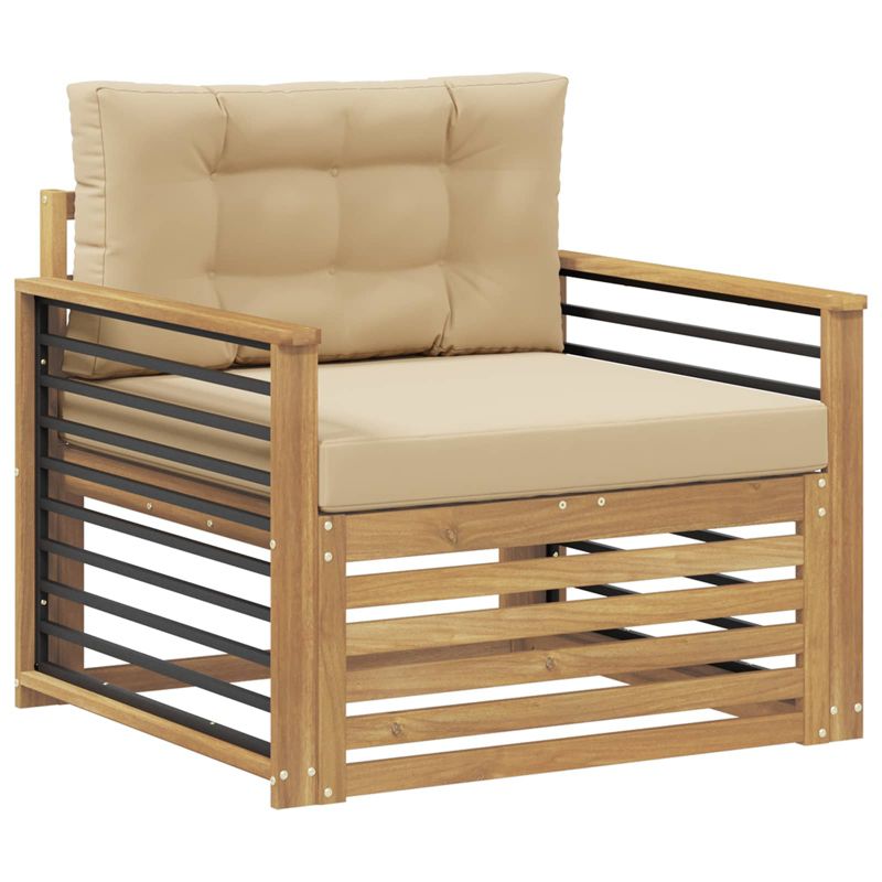 Sofa ogrodowa WaszeMeble z akacji biała z poduszkami WM-3439150 1 szt.