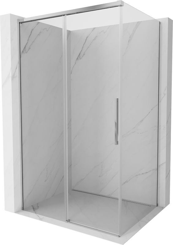 Kabina prysznicowa rozsuwana Mexen Rox transparentna chrom 150x70 1 szt.