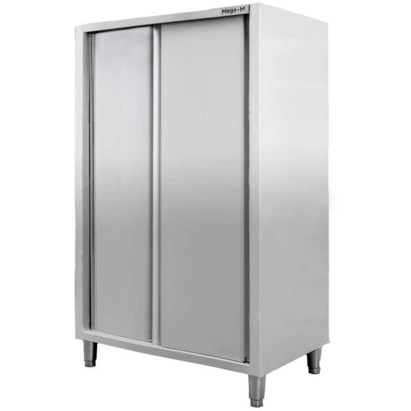 Szafa Mega-M gastronomiczna magazynowa stal nierdzewna 2-drzwiowa 120x60x200 cm 1szt.