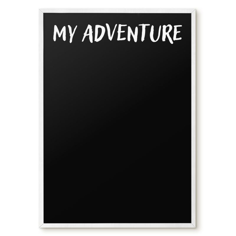 Tablica Na Magnesy Tulup 50x70 cm My adventure 5 - Biała rama Do salonu, sypialni 1 szt.