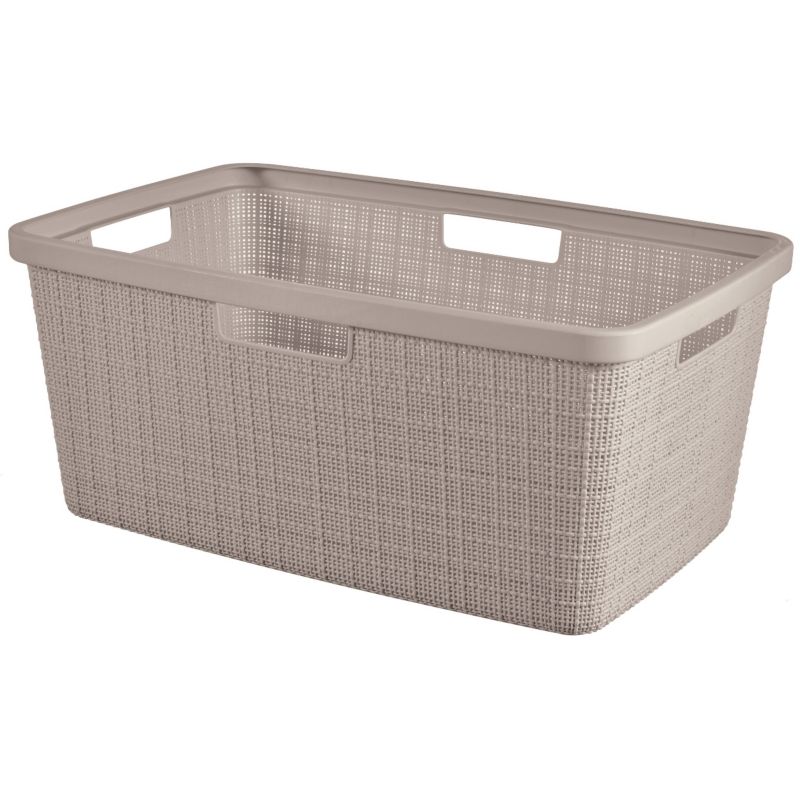 Kosz na pranie CURVER JUTE beżowy 46L 39x59x26 cm 1 szt.