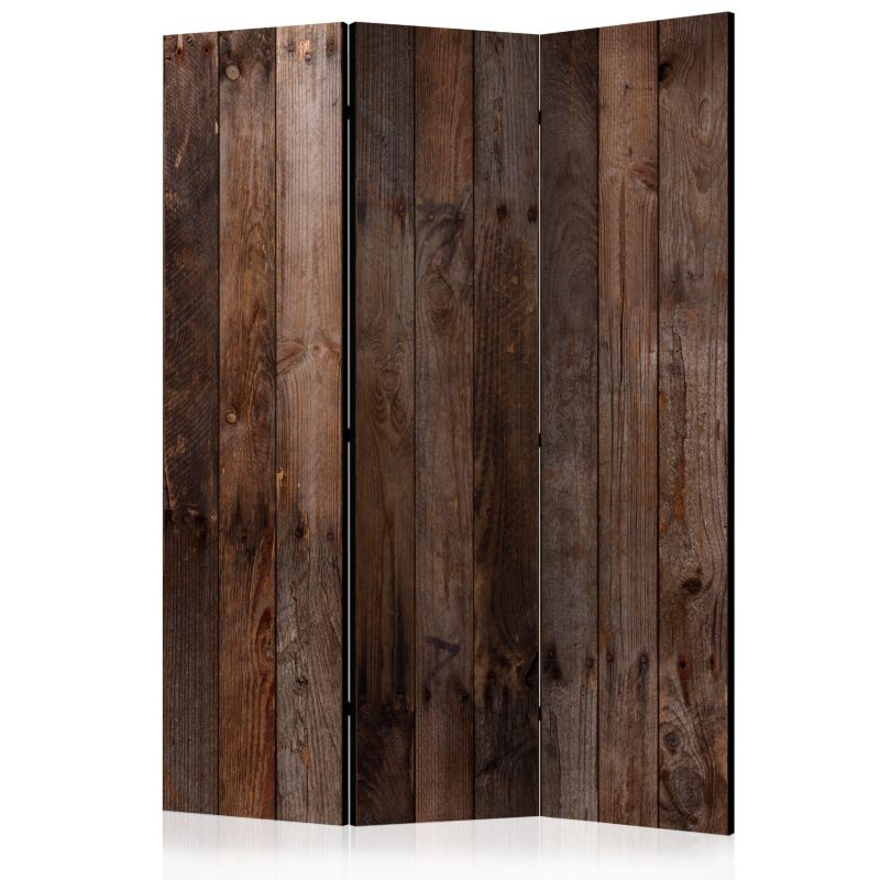 Parawan Muralo Dwustronny Drewniane Deski Imitacja Paneli Podłogowych 135x172 cm 1 szt.
