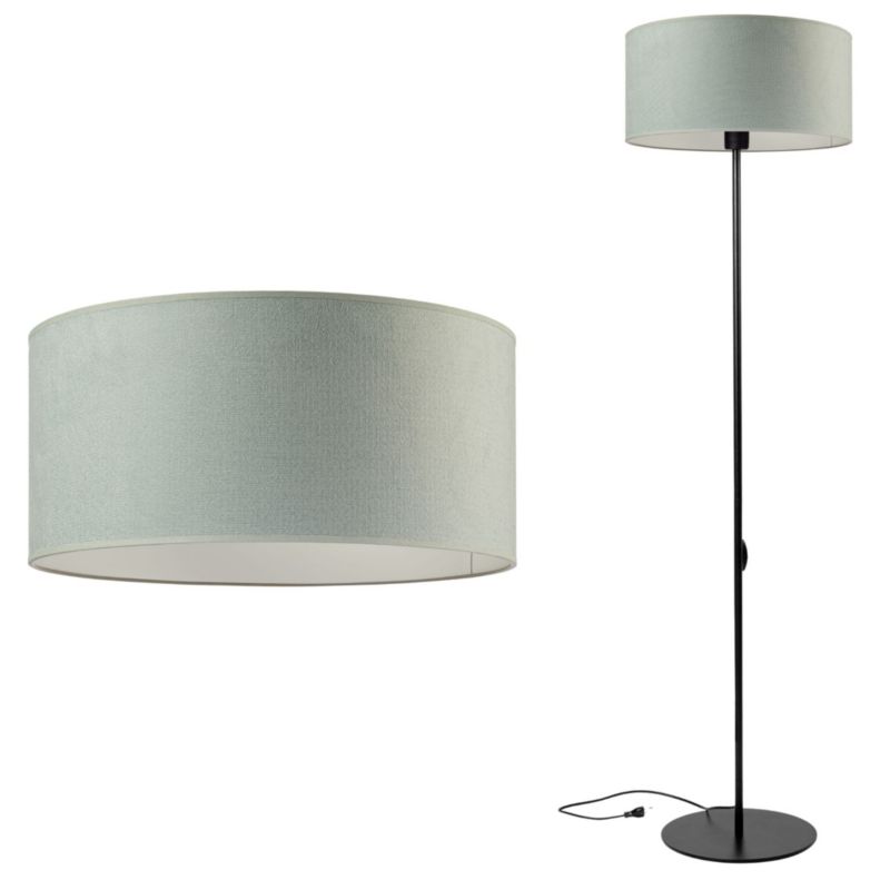 Lampa podłogowa Tornado ABAŻUR 40cm WELUR szałwia E27 1 szt.