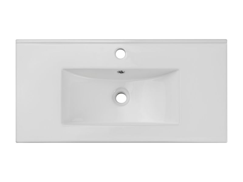 Umywalka meblowa Comad Dance White 81x40 cm ceramika prostokątna biała z przelewem 1 szt.