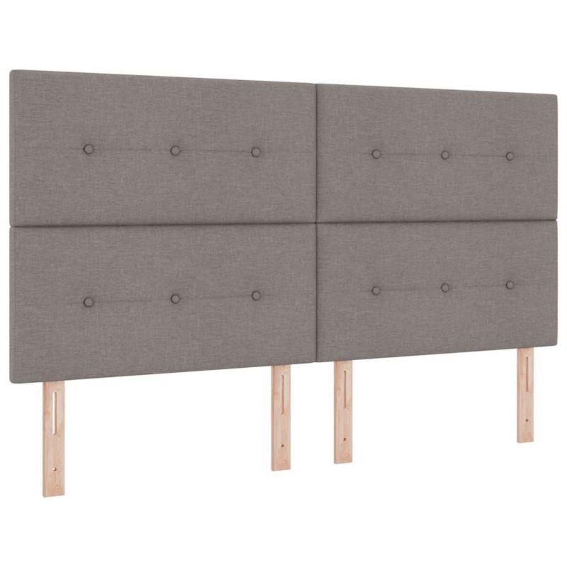 Łóżko z materacem WaszeMeble 180x200 cm Ciemnoszary tkanina WM-3339410 1 szt.