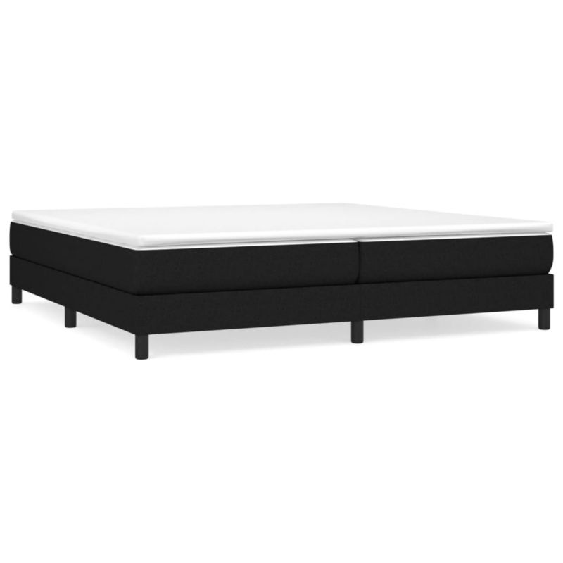 Łóżko z materacem WaszeMeble 200x220 cm Czarny tkanina WM-3144103 1 szt.