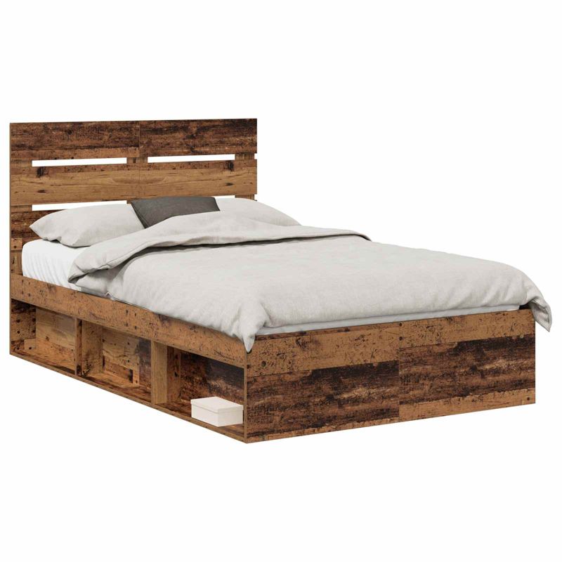 Łóżko Drewniane WaszeMeble 135x190 cm Brązowe WM-3411758 1 szt.