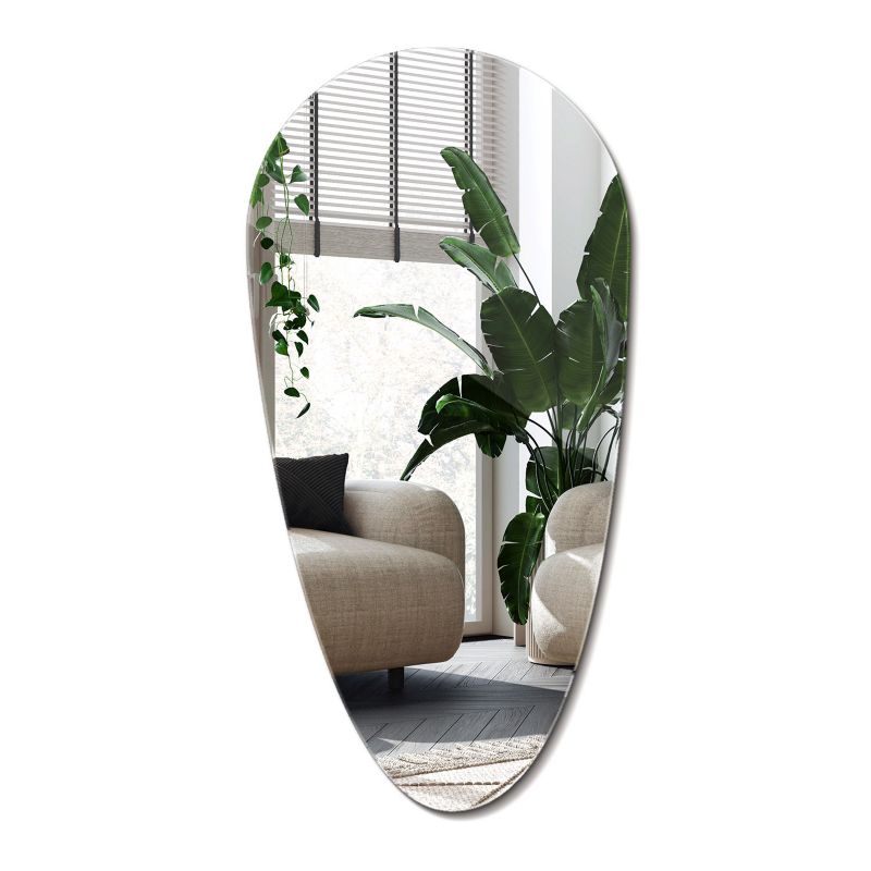 Lustro Nieregularne Do Łazienki Boho Wallfluent 35 cm x 70 cm 1 szt.