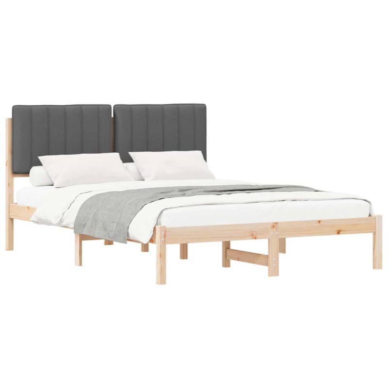 Łóżko Drewniane WaszeMeble 135x190 cm Brązowe WM-878060 1 szt.