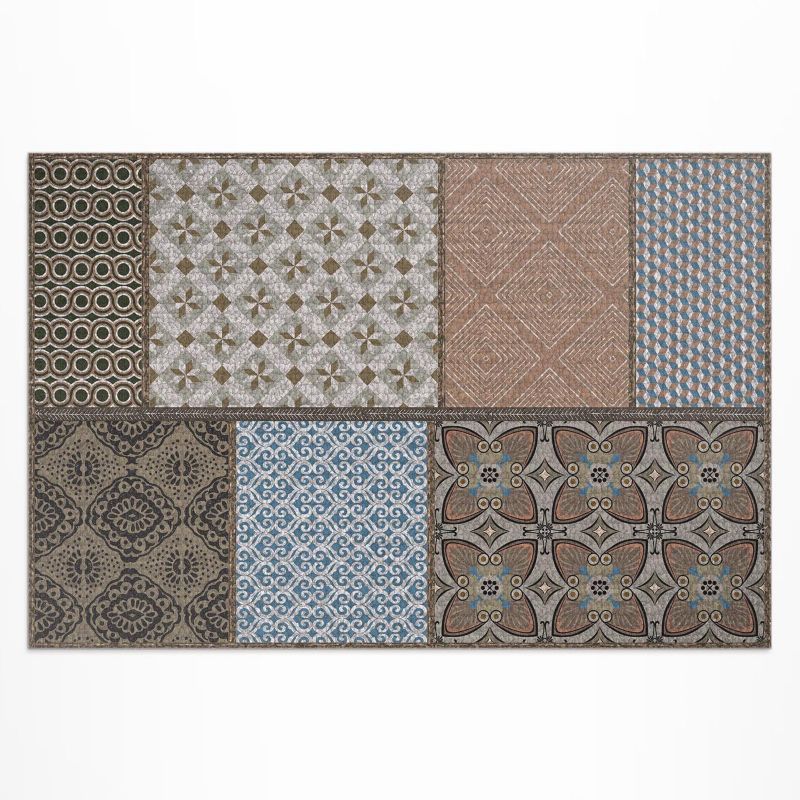Zewnętrzny Dywan Winylowy Wallfluent 60x90 cm Miks wzorów imitacja tkaniny 1 szt.