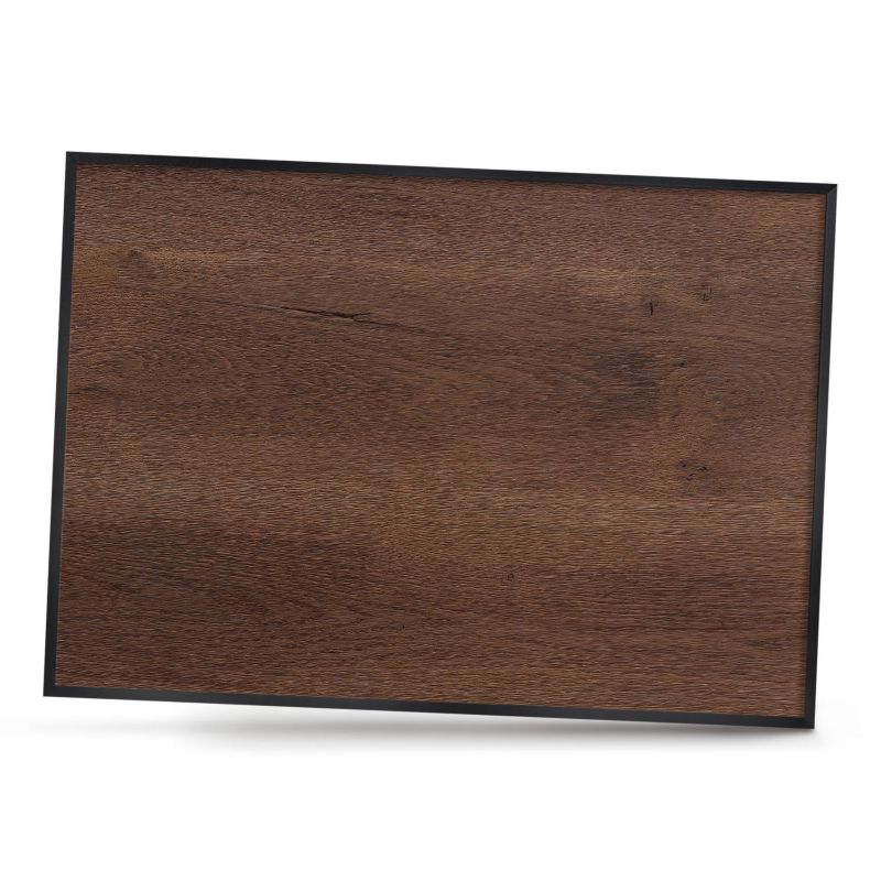 Tablica magnetyczna dekoracyjna ArtPrintCave 100x70 drewno brązowe w czarnej ramie 1szt