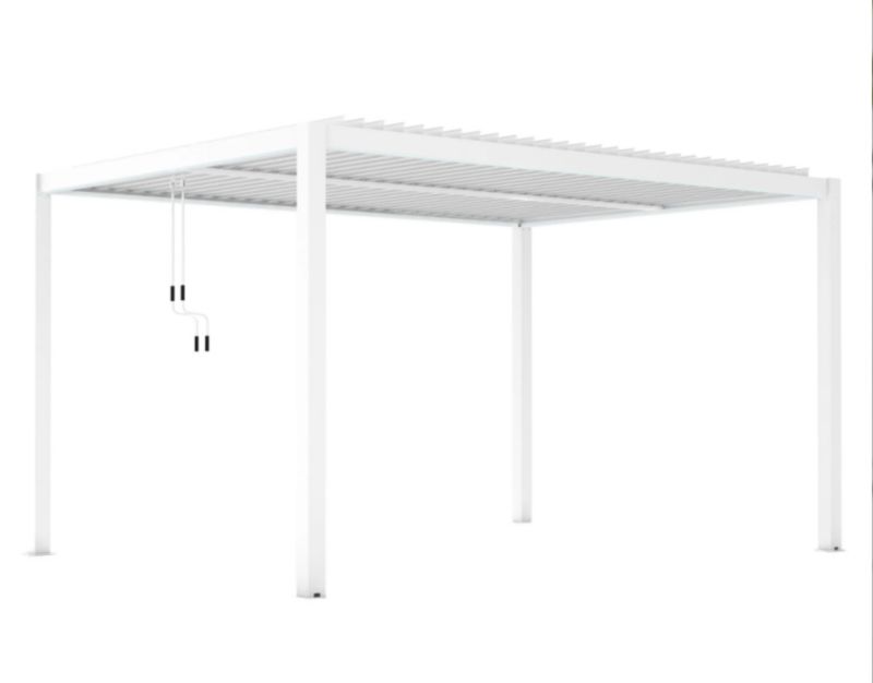 Pergola ogrodowa Mirpol LUXE 3x4x2.5m biała z LED 1 szt.