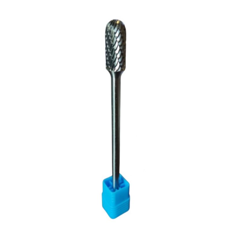 Frez pilnik obrotowy wydłużony walec zaokrąglony Kormax 12x25x125x6mm do metalu z węglika WRC (SC61225-L4) - 1 szt.