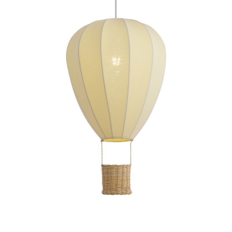 Dla dzieci lampa wisząca z kloszem (1 punkt) Qazqa Airballoon 38 beżowy max 15W kompatybilny z żarówką LED E27 1 szt.