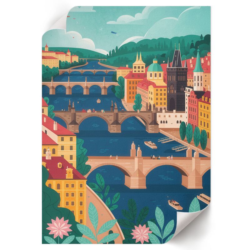 Plakat Premium ArtPrintCave 21x29,7 cm Miejski pejzaż Anna "Iris" Novakowski 1 szt.