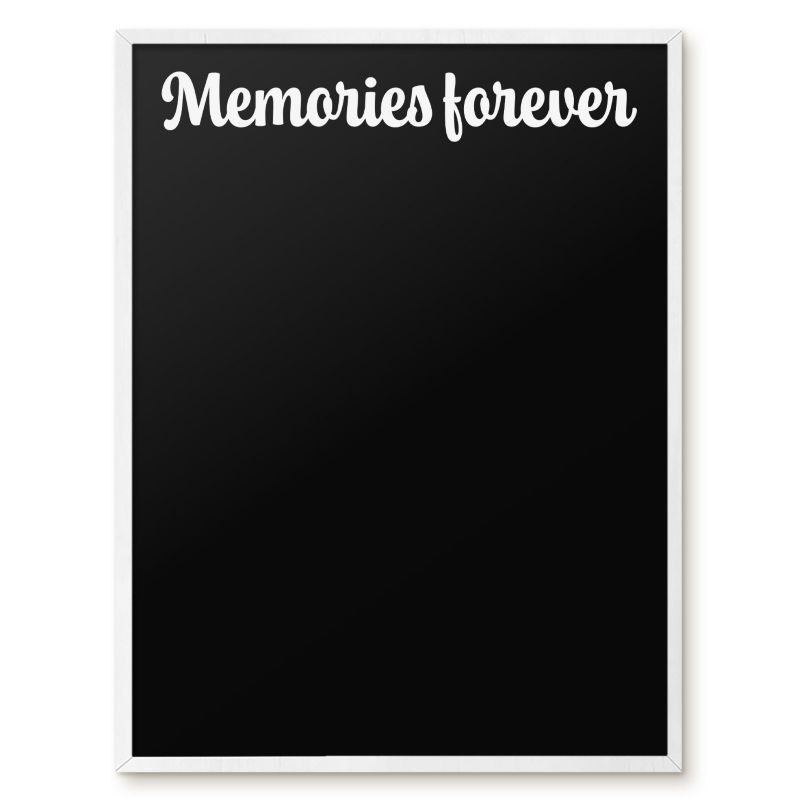 Tablica Do Magnesów Tulup 60x80 cm Memories forever 6 - Biała rama Do salonu, sypialni 1 szt.