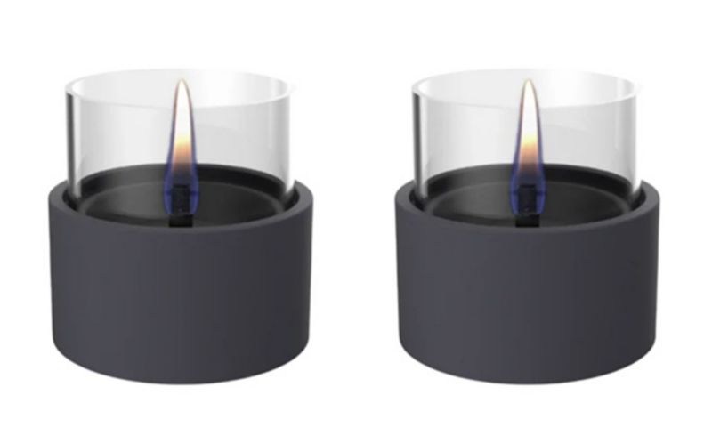 Biokominek Tenderflame świeca BREEZE 10 Czarna (2-pak) - zestaw 1 szt.
