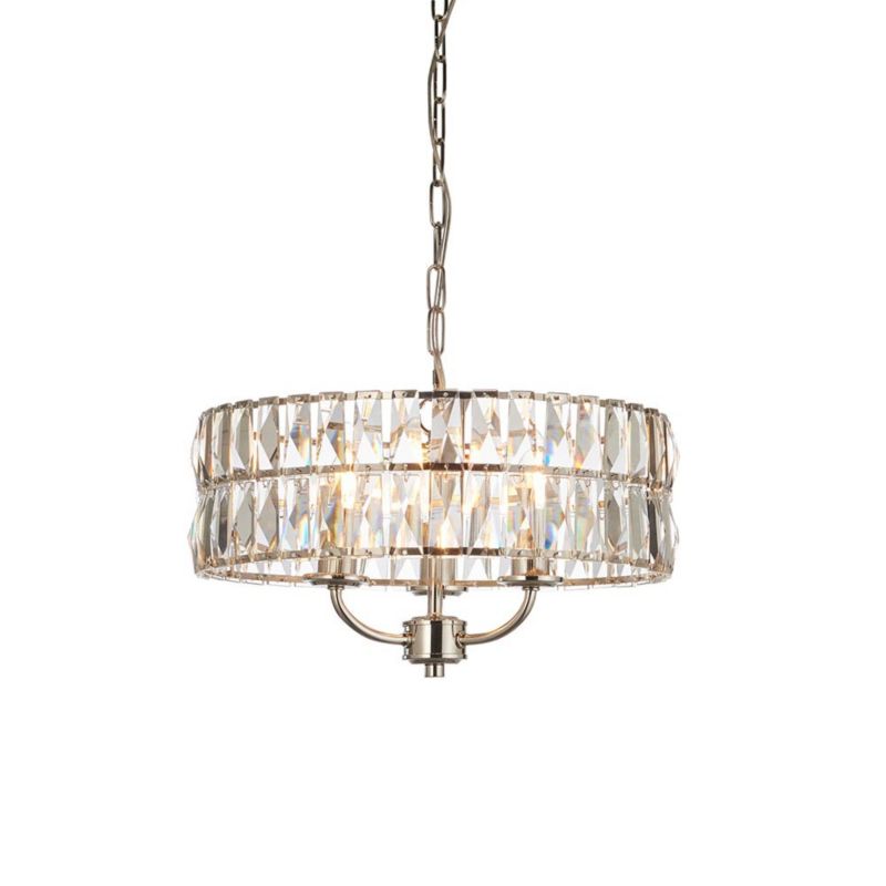 Lampa wisząca Endon CLIFTON niklowa 3xE14x15W IP20 wym:142x38,5x38,5cm - 1 szt.