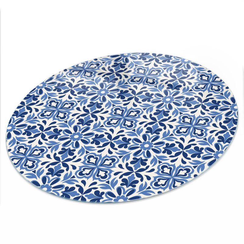 Blat Szklany ArtPrintCave fi80cm Kwiatowa mozaika - z Nadrukiem 1 szt.