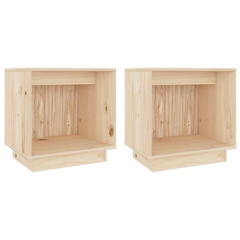 Stoliki nocne WaszeMeble sosnowe brązowe WM-813336 2 szt.