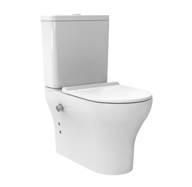 Kompakt WC Domotechnika BIEN Ronin Oval z funkcją bidetu bateria ciepła i zimna woda deska Soft Close 1szt.