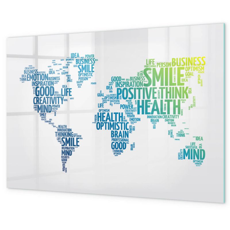 Tablica Magnetyczna Suchościeralna Tulup 60x40 cm Mapa miłych słów Menu do kawiarni Czarny marker 1 kpl
