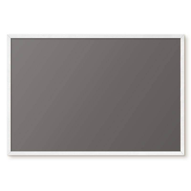 Magnetyczna Tablica Ścienna Tulup 60x40 cm Ciemny szary 1 - Biała rama Do salonu, biura 1 szt.
