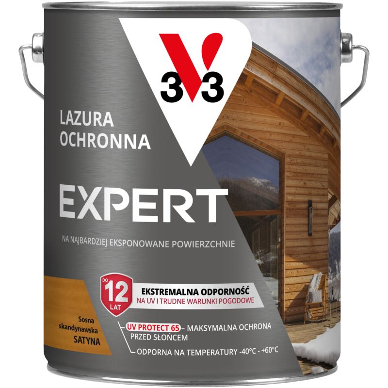 Lazura ochronna V33 Expert sosna skandynawska 5 l