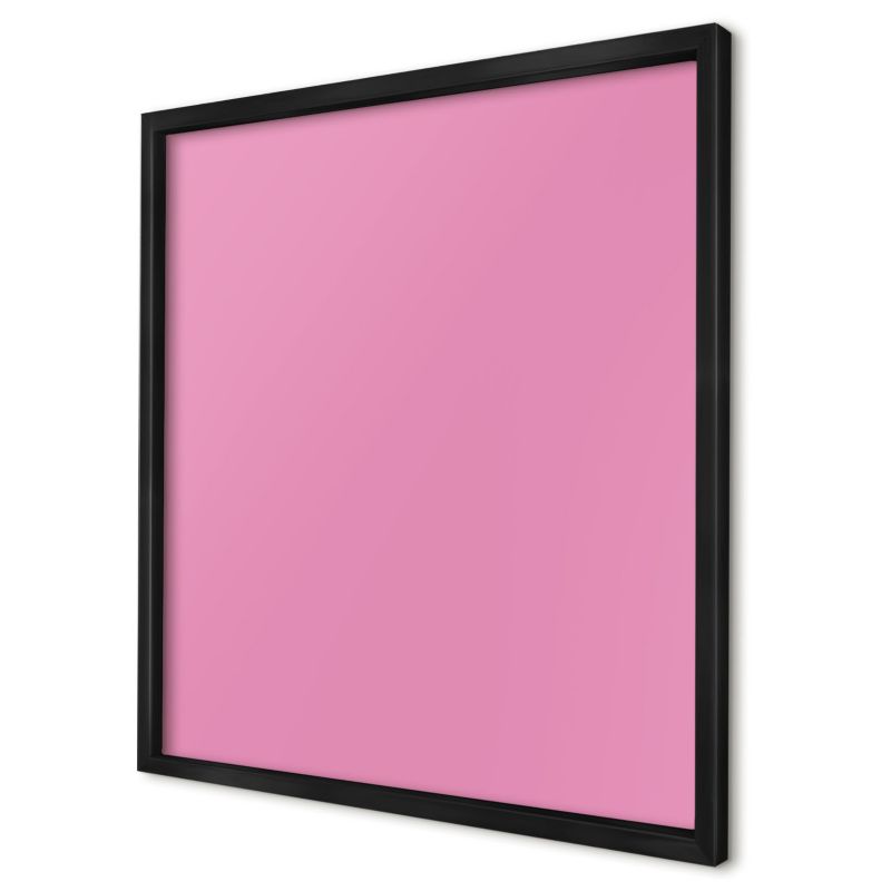 Magnetyczna tablica ozdobna Wallfluent 50x50 Chłodny róż w czarnej ramie 1szt