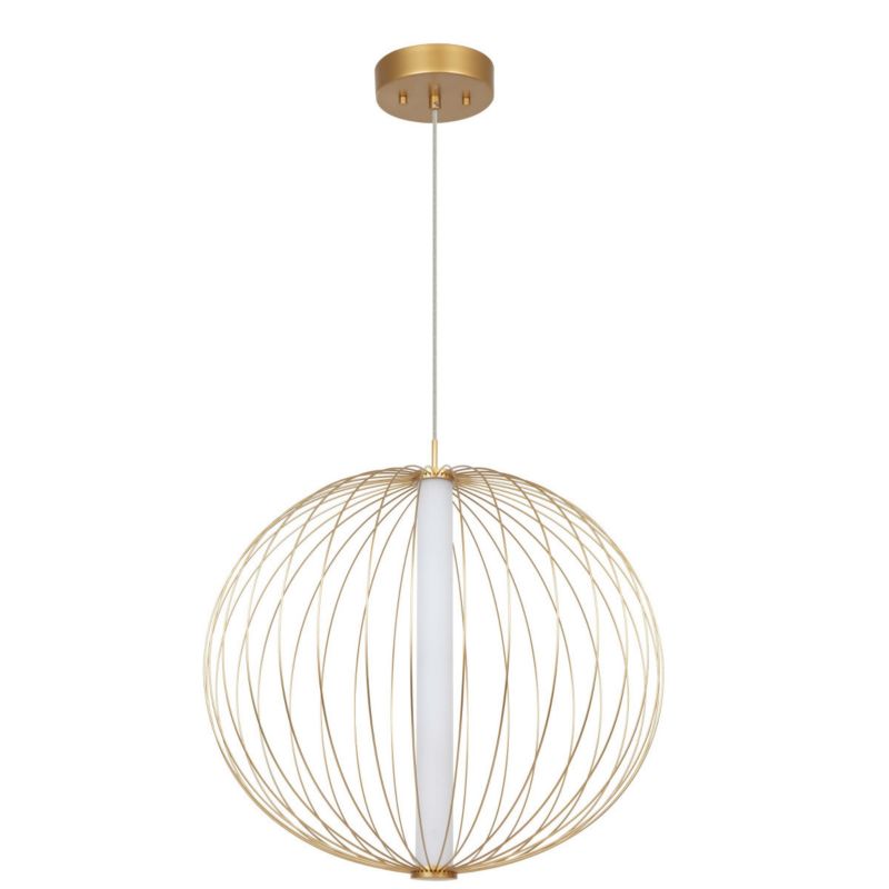 Lampa wisząca Light Prestige TREVISO złota 1 x LED 28W 3750lm wym:180x60x60cm IP20 -1 szt.