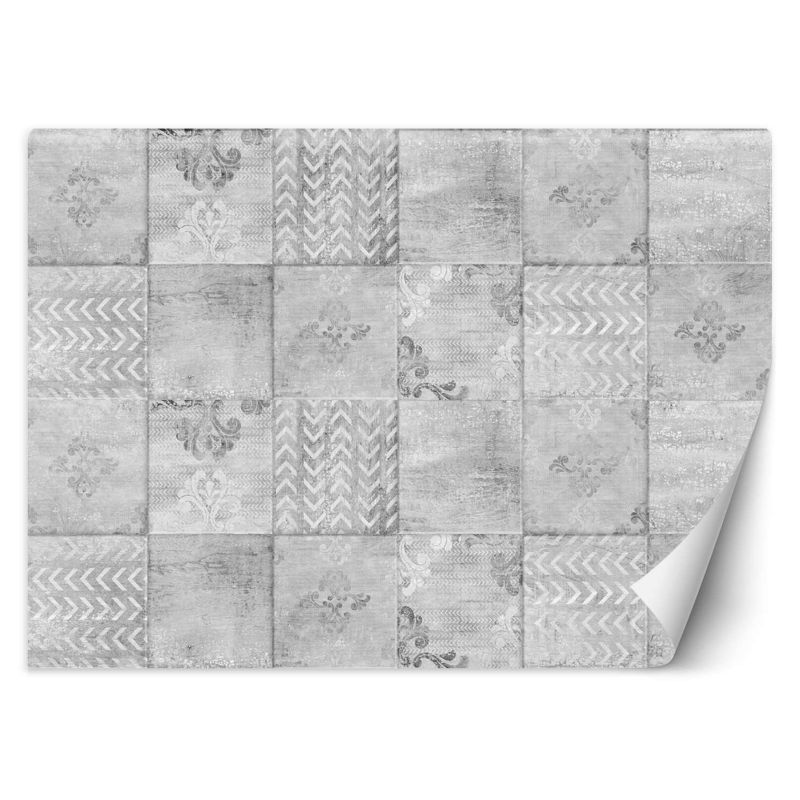 Fototapeta Feeby Minimalistyczne kafelki w szarości 250x175 1 szt
