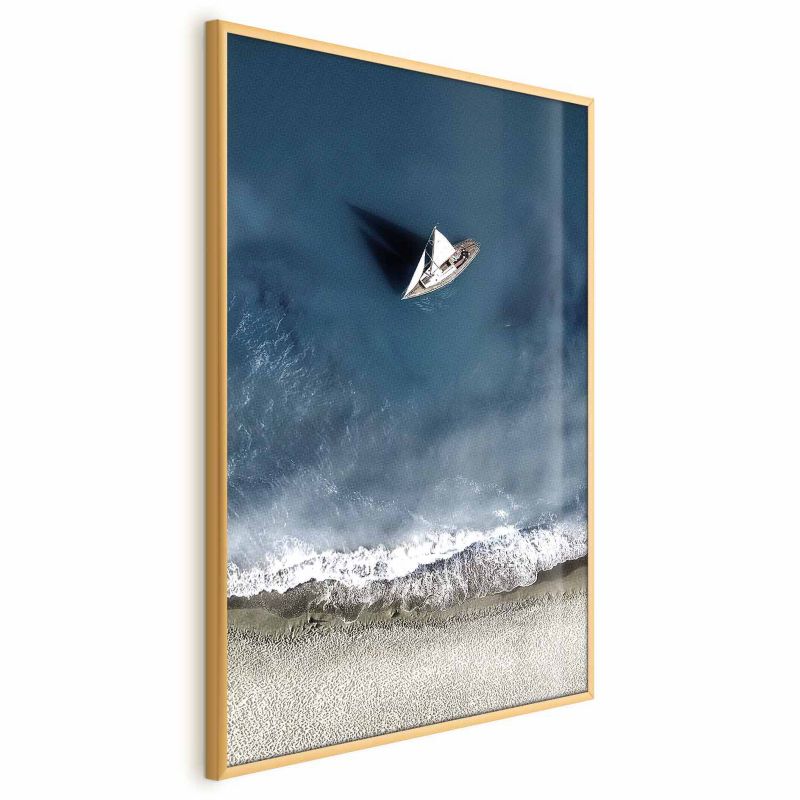 Plakat Artgeist Jacht 40x60 cm z ramą złotą 1 szt