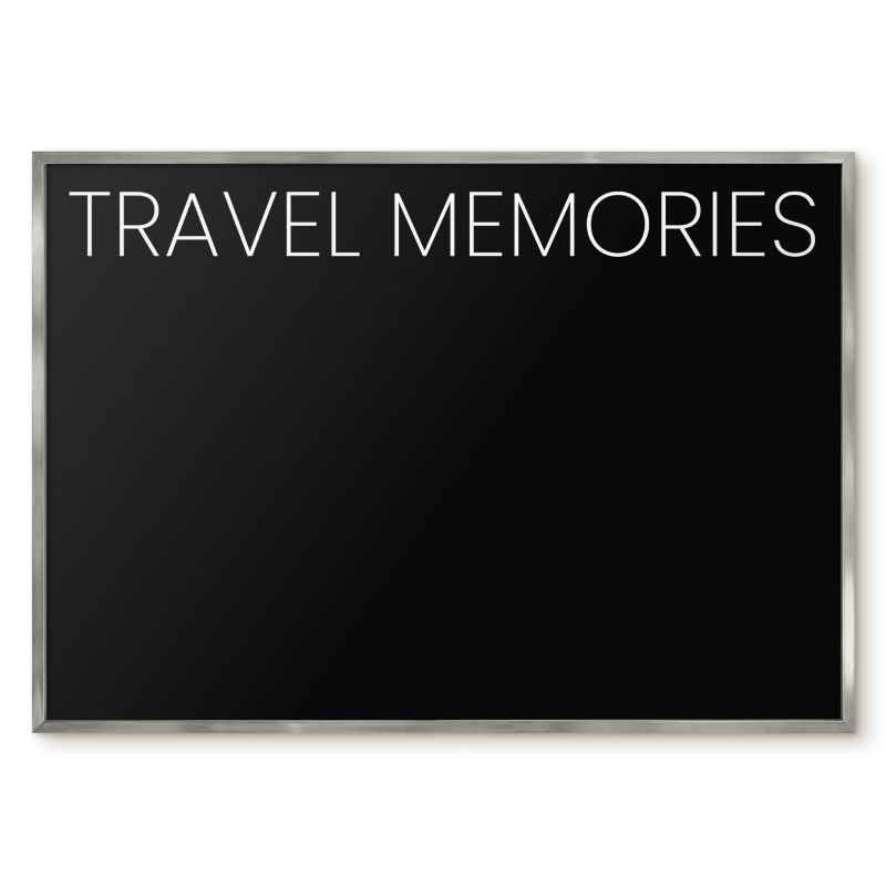 Tablica Magnetyczna Na Magnesy Tulup 100x70 cm Travel memories 8 - Srebrna rama Do salonu, sypialni 1 szt.