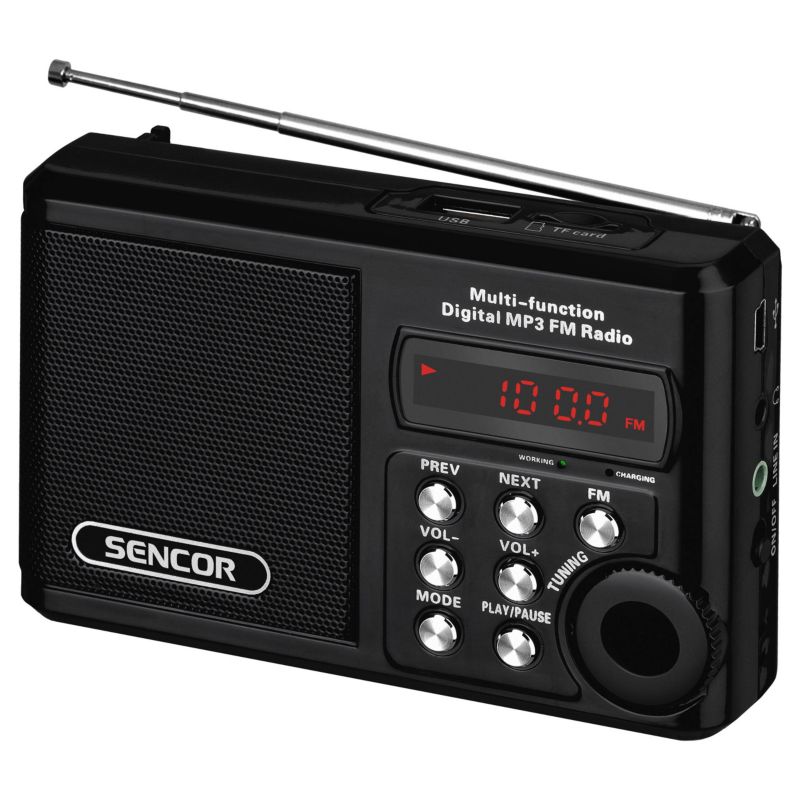 Przenośny Radioodbiornik Sencor SRD 215B MP3 Usb 1szt
