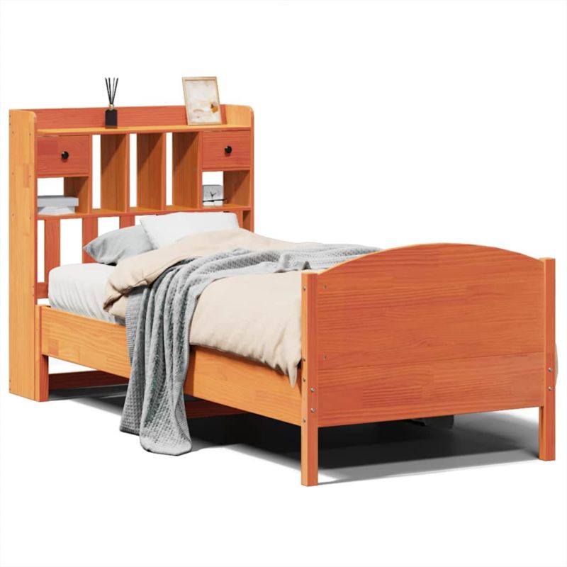 Rama łóżka WaszeMeble 80x200 cm Woskowy brąz sosna WM-3323169 1 szt.