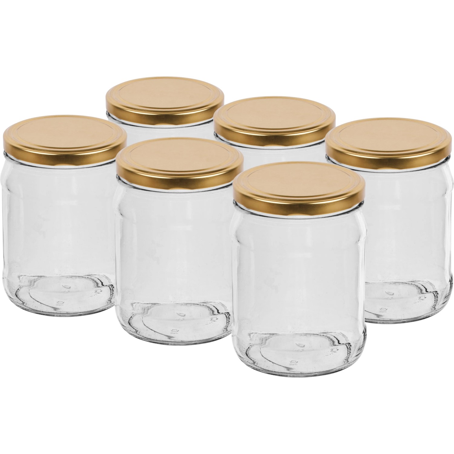 Słój złotą zakrętka fi 82 - 500 ml