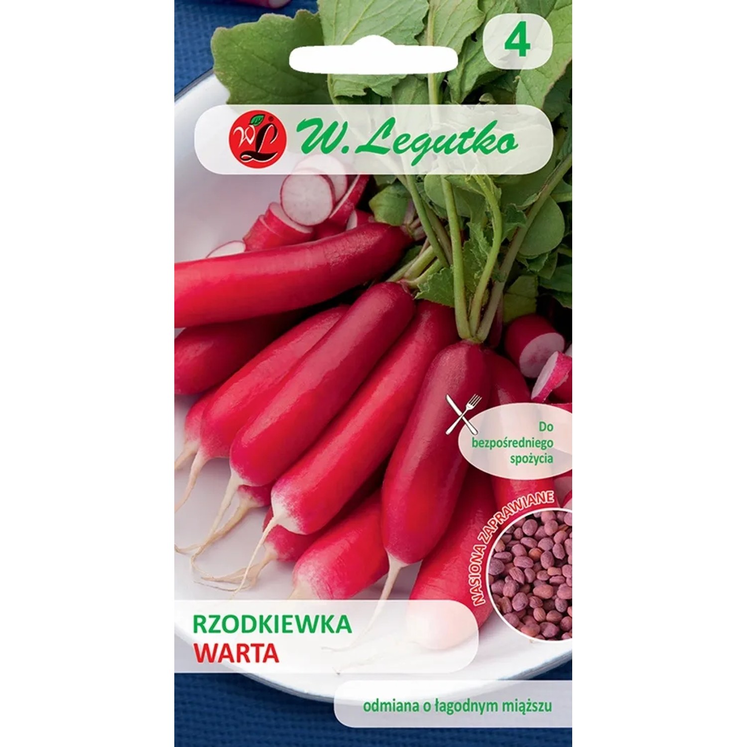 Legutko Rzodkiewka Warta półdługa z biały koń 10g