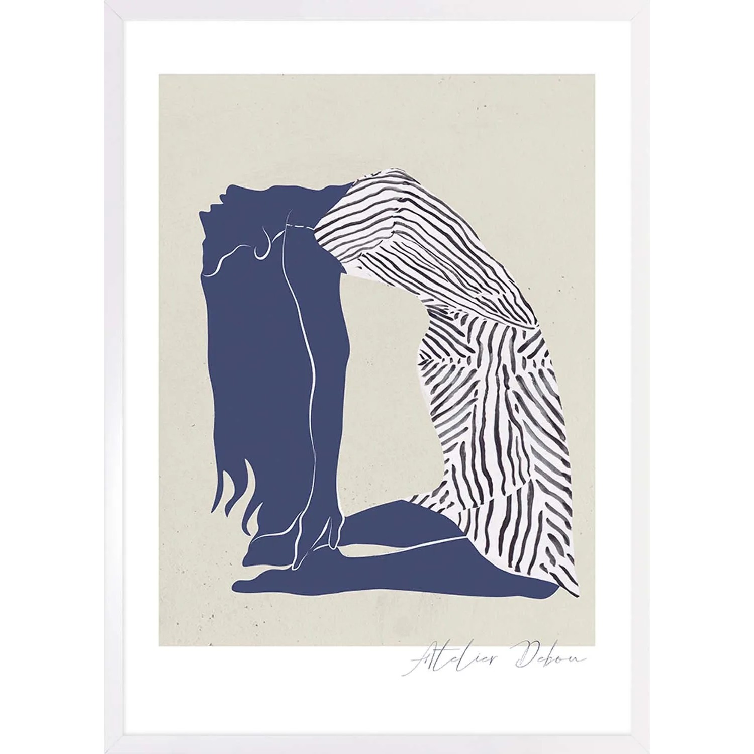 ARS LONGA Obraz FEMALE BODY TILTED 53 x 73 cm