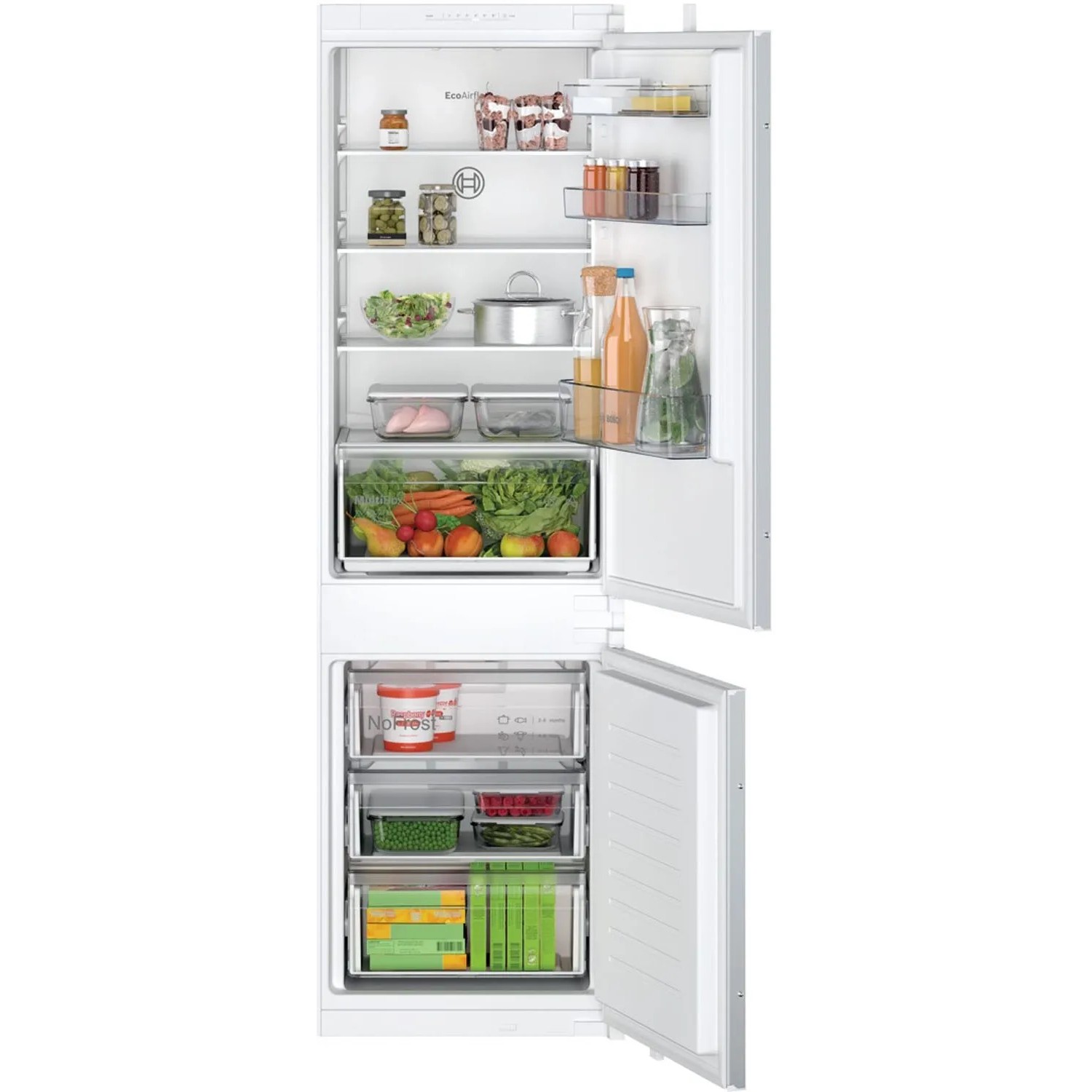 Bosch Lodówka do zabudowy KIN86NSE0 biała 54 cm