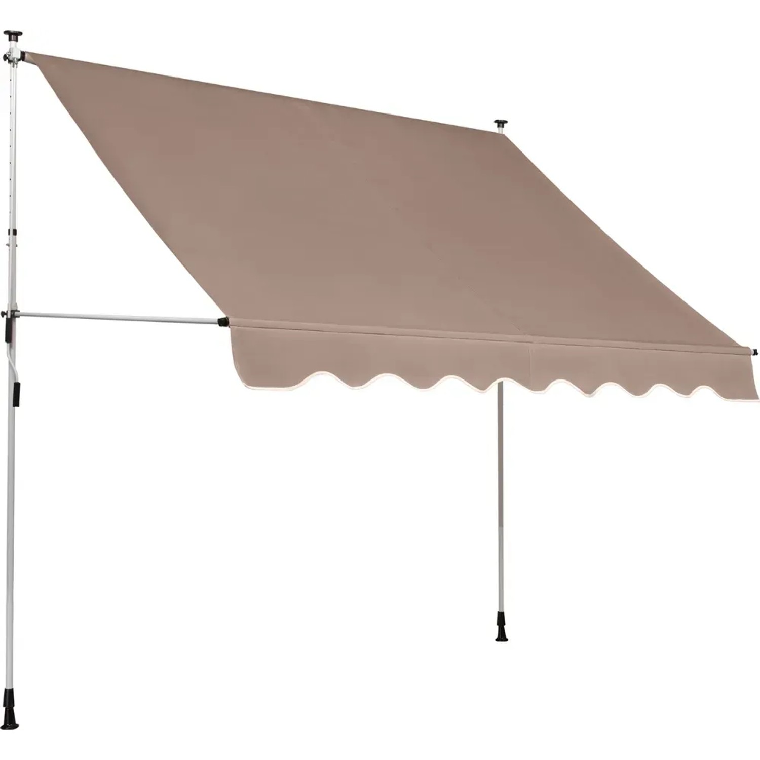 Markiza regulowana brązowa - 2,5 x 1,5 m